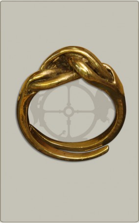 Knotenring aus Bronze - klein