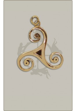 Keltische Triskele aus Bronze