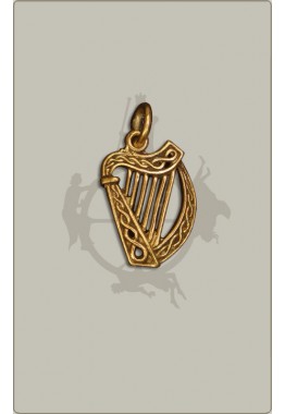 Keltische Harfe aus Bronze - klein