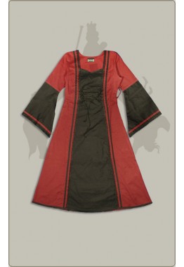 Rot-Schwarzes Kinderkleid