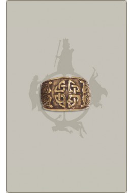 Teutates-Ring aus Bronze, verstellbar, groß