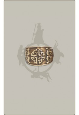 Teutates-Ring aus Bronze, verstellbar, klein