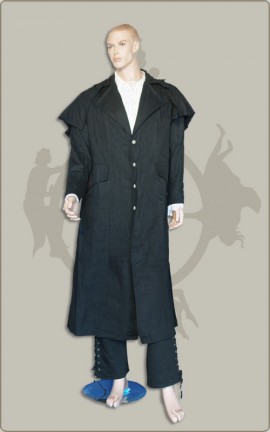 Langer Pelerinenmantel-M