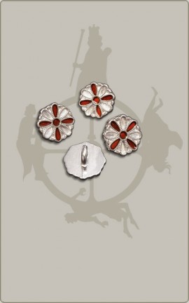 Rosettenknopf mit Kreuz