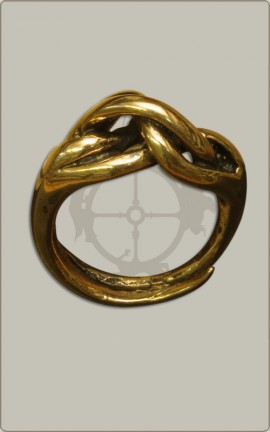 Knotenring aus Bronze - Groß